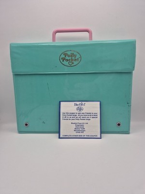 Polly Pocket Bluebird 1990 Schreibspielkoffer nur ohne Figuren Vintage Sammlerstück