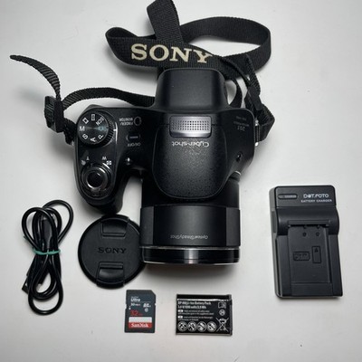 Sony Cyber-shot DSC-H400 20.1MP Digital Camera Tested+ Charger, Battery, 32GB SD