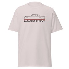 For Malibu 1966 Chevy Fans Classic Hot Rod T-Shirt Birthday Gift Racing Unisex