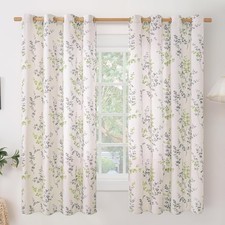 Linen Curtains Sage Green Grey 52W x 63L 2 Pack
