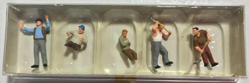 Figuras de tripulación Preiser 1010157 HO Team Track Loading (juego de 5) | Zustand: New
