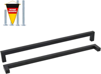 KüChengriff Schwarz 320Mm Edelstahl MöBelgriff Schrankgriff Schubladengriff Lang