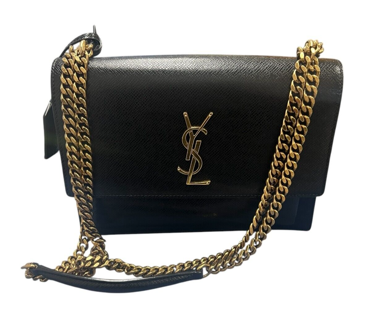Saint Laurent Borsa media in pelle corteccia al tramonto