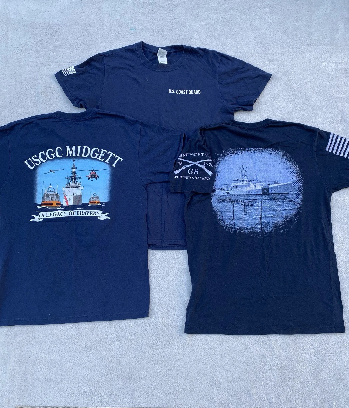 Lot Of 3 Us Coast Guard tshirt , USCGC Midgett SIZE M Vintage
Opens in a new window or tab