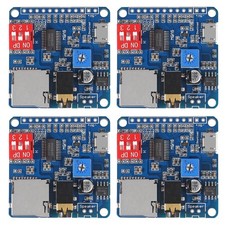 4pcs MP3 Voice Playback Module, DY-SV5W, IO Trigger, UART Serial Control