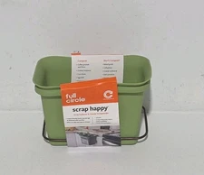 Full Circle Scrap Happy Food Collector and Freezer Compost Bin - Green