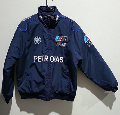 BMW BMW Sauber F1 Team Racing Full Zip Jacket M Power Blue White Large