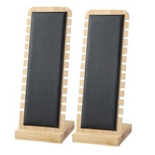 Necklace Display Stands for Selling Bamboo Necklace Holder Necklace Tabletop ...