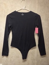 Pumiey Bodysuit Black Long Sleeve Womens Size Medium BNWT