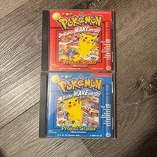 The Learning Company Pok mon Project Studio CD-ROM Set of 2 Red Blue Versions
