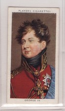 John Player Kings & Queens of England Cigarette Card 1935 #42 George IV