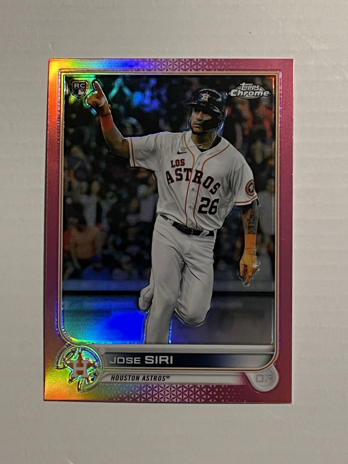 2022 Topps Chrome - Jose Siri #204 Pink Refractor (RC)
