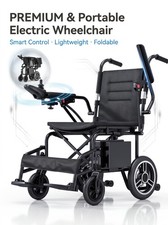Lightweight Portable All-Terrain Electric Wheelchair for Adults 300 lbs Capacity