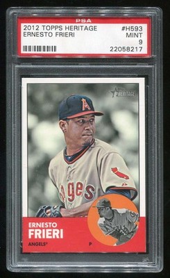 2012 Topps Heritage High Number #H593 Ernesto Frieri PSA 9 Pop 4 Higher 3