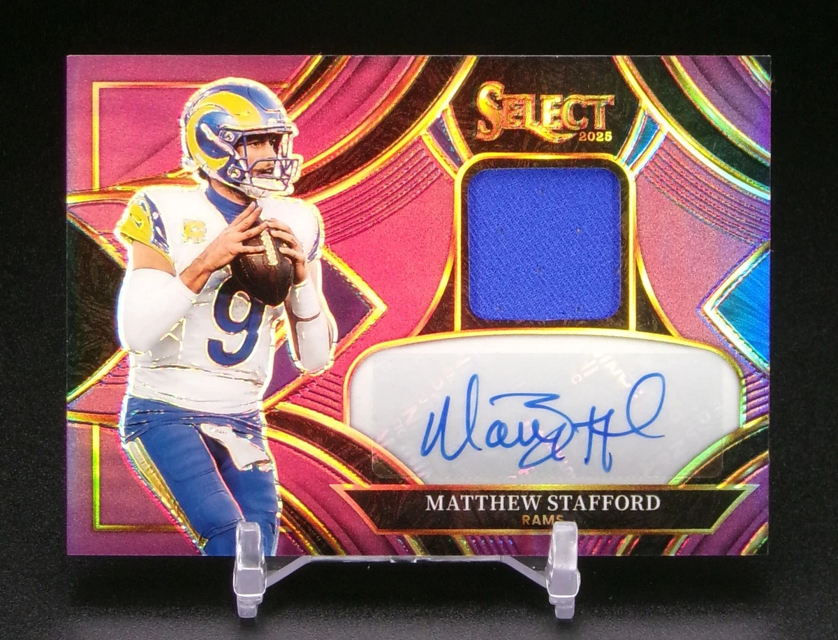 スポーツゲーム(野球盤等) N F L MATTHEW STAFFORD auto patch Matthew Stafford Memorabilia Football Sports Trading Cards