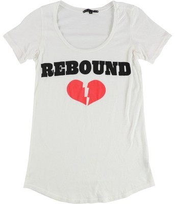 TRULY MADLY DEEPLY Womens Rebound Graphic T-Shirt, ivory, M
