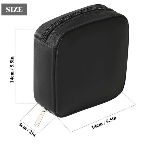 Bolsa de servilletas sanitarias portátil - Bolsa de almacenamiento de viaje de maquillaje con cremallera para mujeres - Imagen 2 de 9
