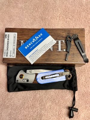 Benchmade 15085-2 3.4 inch Mini Crooked River Folding Knife Made In America