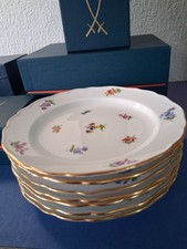 Meissen Streublume Teller 1-WAHL  Antik 17,5 cm mit Goldrand TOP Zustand