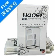 NOOSY Sim Card Adapter Micro Mini Nano Standard 4 in 1 Set All Mobile Phones E
