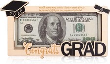 Graduation Money Holder 2026 Wooden Cash Gift Idea for Her Him, Class of 20...