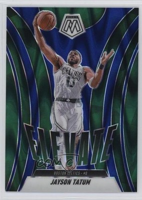 2024-25 Panini Mosaic Elevate Seismic Blue Prizm 31/149 Jayson Tatum #4 10yl