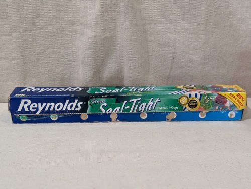 REYNOLDS GREEN Seal Tight Plastic Wrap Roll 125 Sq.Ft Open Box 2007 Discontinued