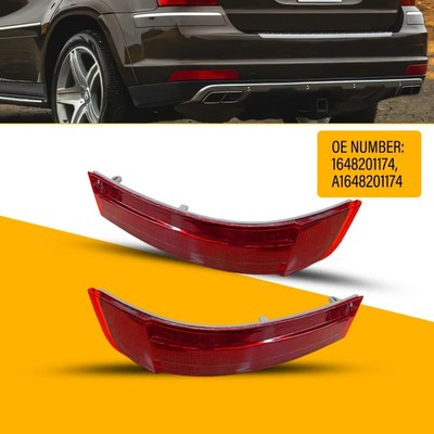 2X Rear Bumper Reflector Left & Right Fit Mercedes-Benz X164 2006-12 1648201174
