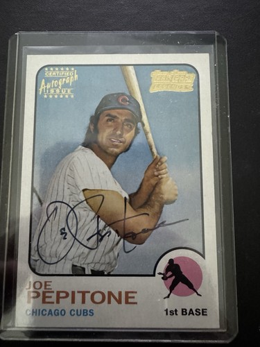 Joe Pepitone #TT35F 2001 Topps Team Legends Autograph card