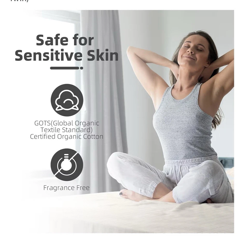 Conjunto de fronhas de lençóis de cama de aterramento, 90% algodão orgânico + 10% prata pura orgânica - Imagem 2 de 4