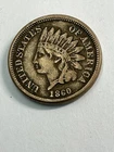 1860 - Indian Head Cent - Civil War Era Coin VF nice Inv2.20