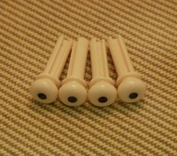Bp-0677-028 (4) Cream Grooved Acoustic Bass Bridge Pins Bp-0677-028 (4) Cream Grooved Acoustic Bass Bridge Pins