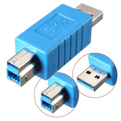 Durable USB 3.0 Type A Male to Type B Male Plug Adapter Converter For PC Printer