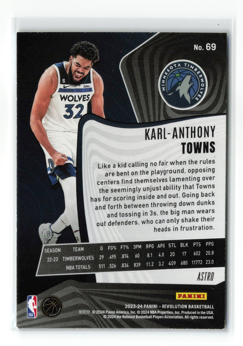 KARL-ANTHONY TOWNS #69 2023-24 PANINI REVOLUTION