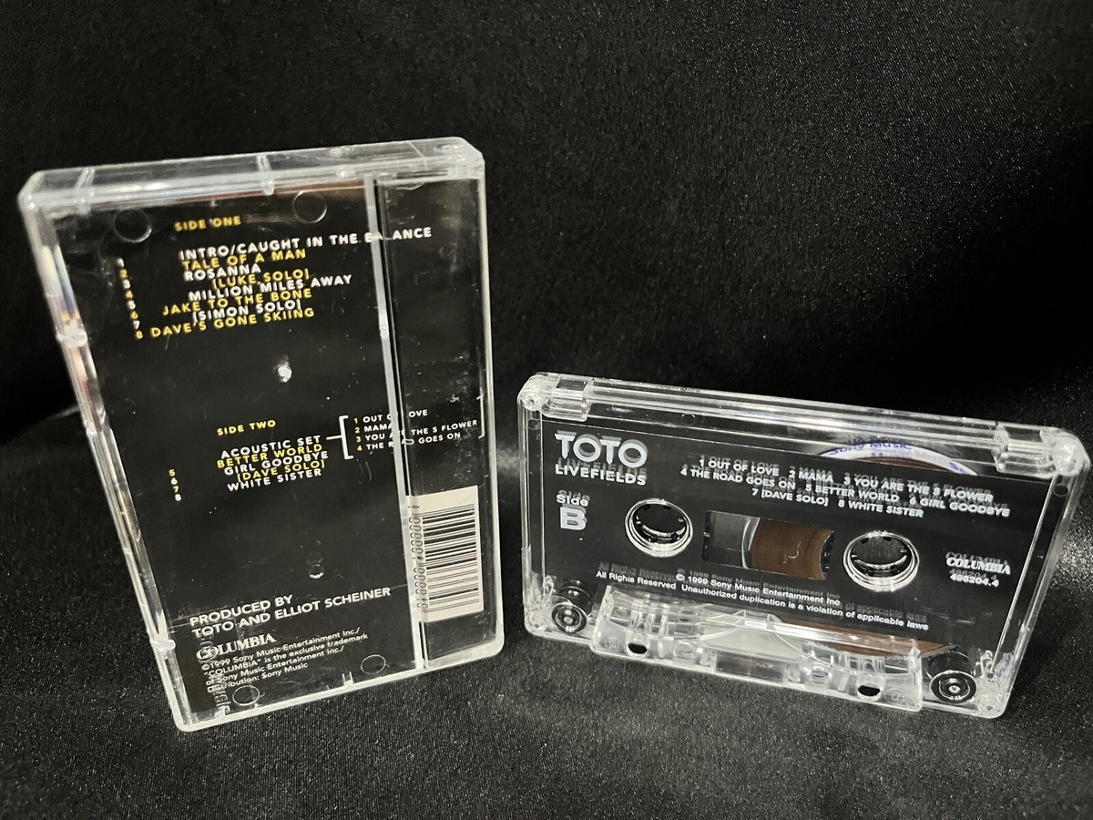 【白KURO】HISTORY OF ９０ｓ LIVE VIDEO TAPE Livefields Toto Live album Cassette Tape (Columbia Sony Music 1999