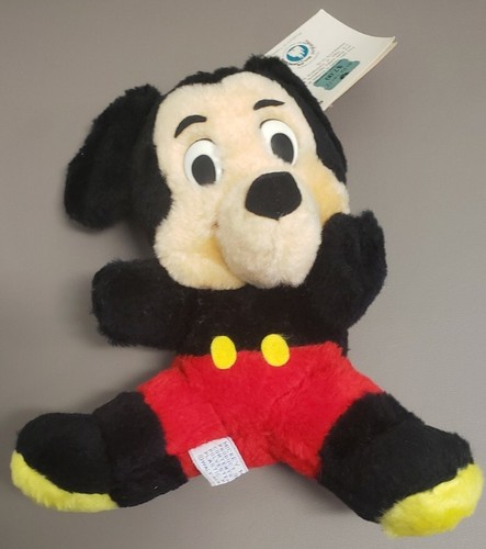 Vintage MICKEY MOUSE Plush Stuffed Toy Doll Walt Disney Parks Exclusive Taiwan - Picture 9 of 9