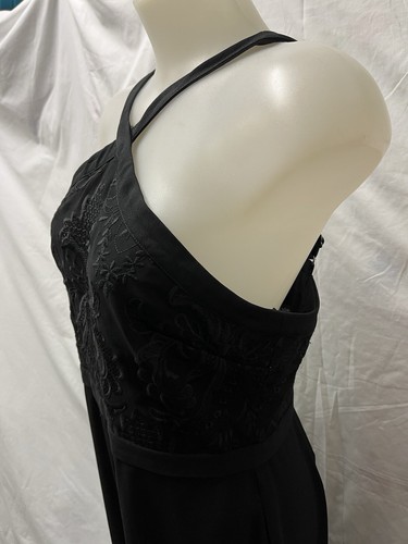 Forever New ALLY LACE BODICE JUMPSUIT JSC0633P BLACK Size 14 BNWT Pockets - Picture 4 of 16