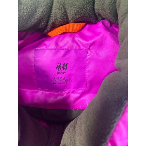 H&M purple puffer vest size kids XL or adult small - Picture 2 of 4