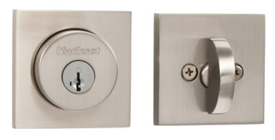 Kwikset Halifax 158SQT-15SMT SmartKey Einfachzylinder Türschloss - Satin Nickel