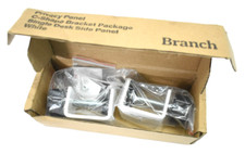 Branch Privacy Panel C Shape Bracket Pack For Single Desk Side Panel 2 Piece