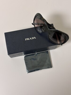PRADA sunglasses SPR 08L 57 18 2AU-6S1 130 3N. Black/brown Tone