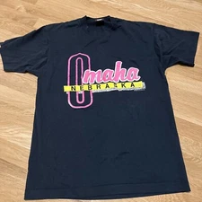 Vintage 80s Screen Stars Best T-Shirt OMAHA Nebraska Logo Single Stitch Large
