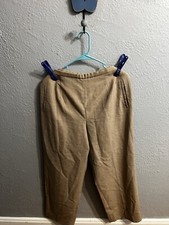 Pendleton Tan Virgin Wool Straight Leg Women  s Pants Size 14