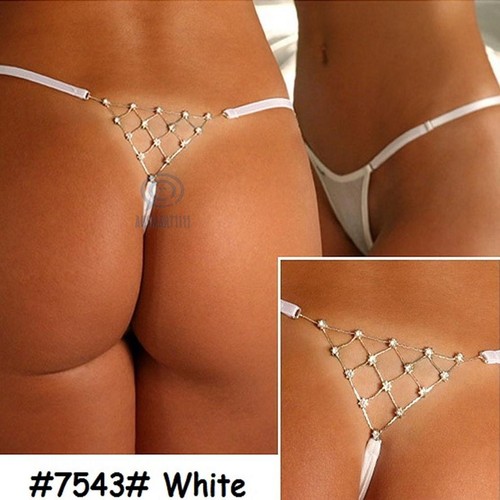 Sz 10 12 14 G String Stretch Lingerie Women Panties Thong Sexy Underwear Undies - Picture 3 of 11