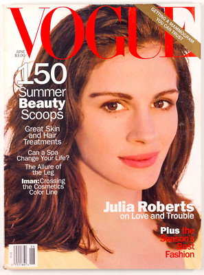 Julia Roberts KATE MOSS Bridget Hall NADJA AUERMANN Helmut Newton IMAN Vogue USA