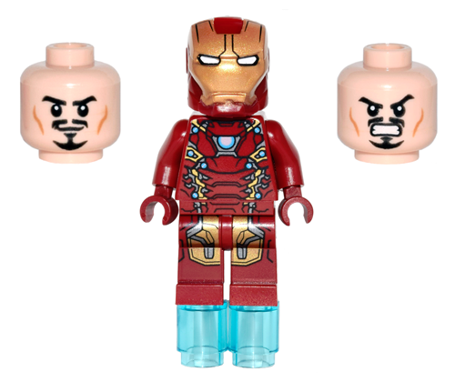 LEGO Iron Man Mark 46 minifigure (NEW, NEVER BUILT) XLVI -- 76051 Airport  Battle