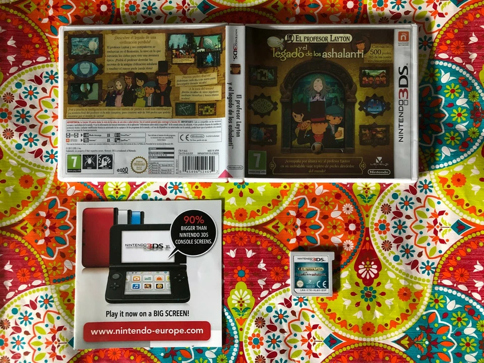EL PROFESOR LAYTON Y EL LEGADO DE LOS ASHALANTI - NINTENDO 3DS - PAL ESPAÑA