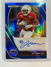  2021 Panini Prizm Draft Picks Autographs Prizms Blue BJ Emmons /149 Raiders