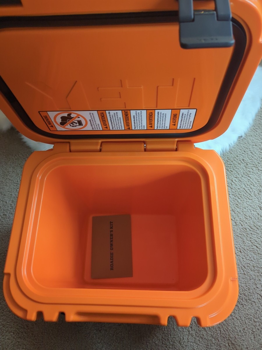 NEW Yeti Roadie 24 Hard Cooler - King Crab Orange with 2 KCO