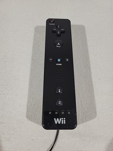 Mando a distancia Nintendo Wii Motion Plus negro OEM con funda probado funcionando RVL-036 - Imagen 2 de 11